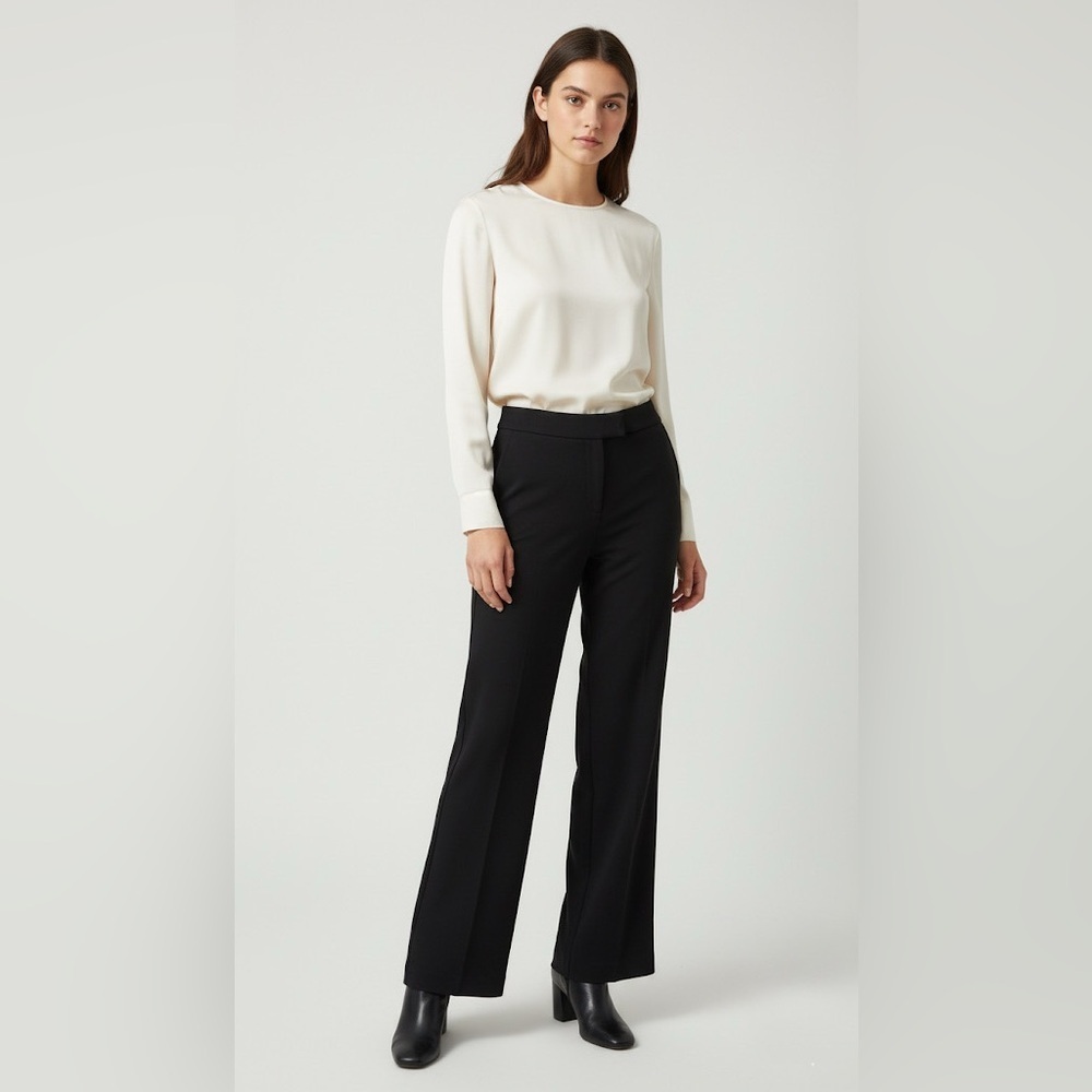 ARITZIA Babaton Relaxed Pants Black Viscose Blend Size 2
